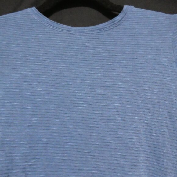AERO - Seriously Soft Easy Tee | xs - extra small | Blue Striped Burnout Tee - Picture 4 of 14